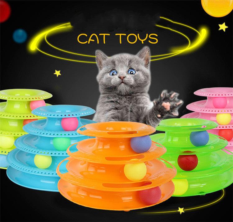 Interactive Cat Ball Tower Tracks Toy - Fun And Engaging Playtime For Your Feline Friend-0