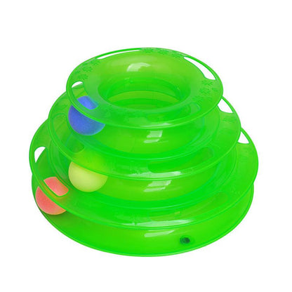 Interactive Cat Ball Tower Tracks Toy - Fun And Engaging Playtime For Your Feline Friend-4