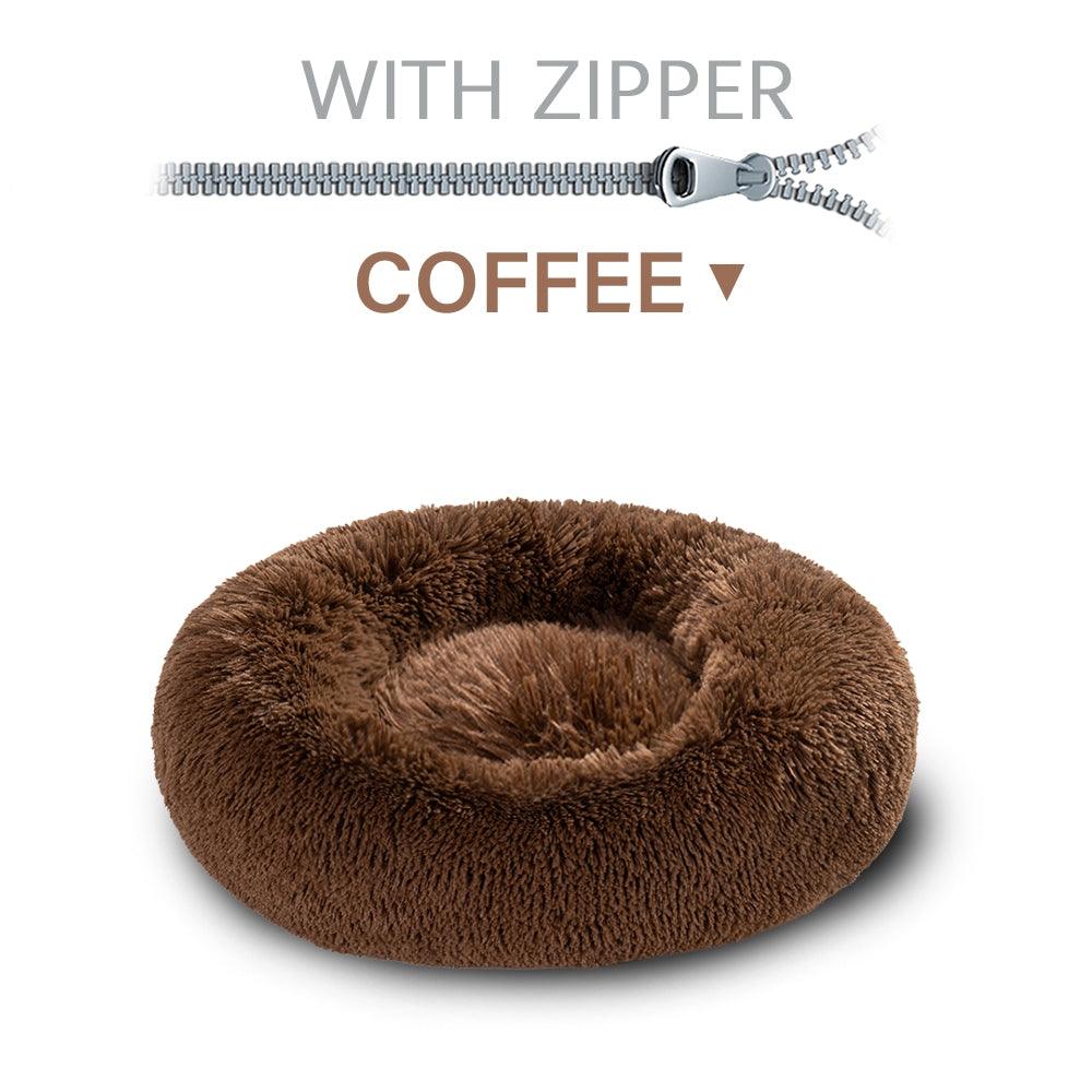 The Snugglepaws Plush Donut Pet Bed: Luxuriously Cozy Haven For Dogs And Cats-18