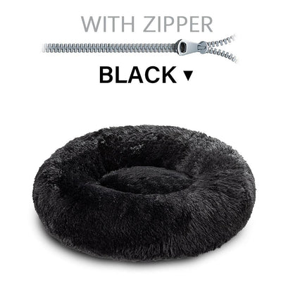 The Snugglepaws Plush Donut Pet Bed: Luxuriously Cozy Haven For Dogs And Cats-22