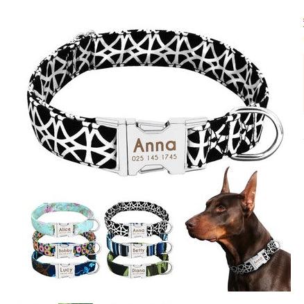 Personalized Pet Dog Collar With Engraved Name And Contact Details - Ideal For Large Dogs-5